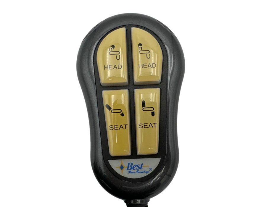 LA-Z-BOY Best Furniture INSEAT RELAXOR Hand Control 4 Button Remote - 11755 / 11755UX - GreatFurnitureDeal