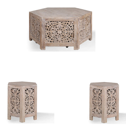 Parker House - Crossings 3 Piece Ocassional Set in Toasted Tumbleweed - EDE#01-02 - GreatFurnitureDeal