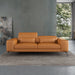 European Furniture - Cavour 3 Piece Sofa Set Cognac Italian Leather - EF-12551 - GreatFurnitureDeal