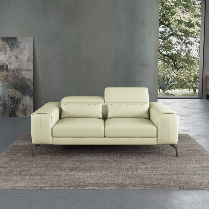 European Furniture - Cavour 3 Piece Sofa Set Off White Italian Leather - EF-12552 - GreatFurnitureDeal
