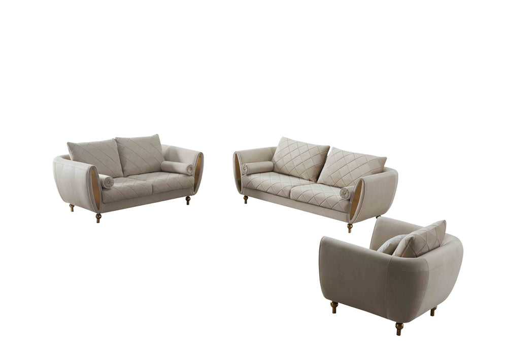 European Furniture - Sipario Vita Modern Beige Sofa - EF-22562-S