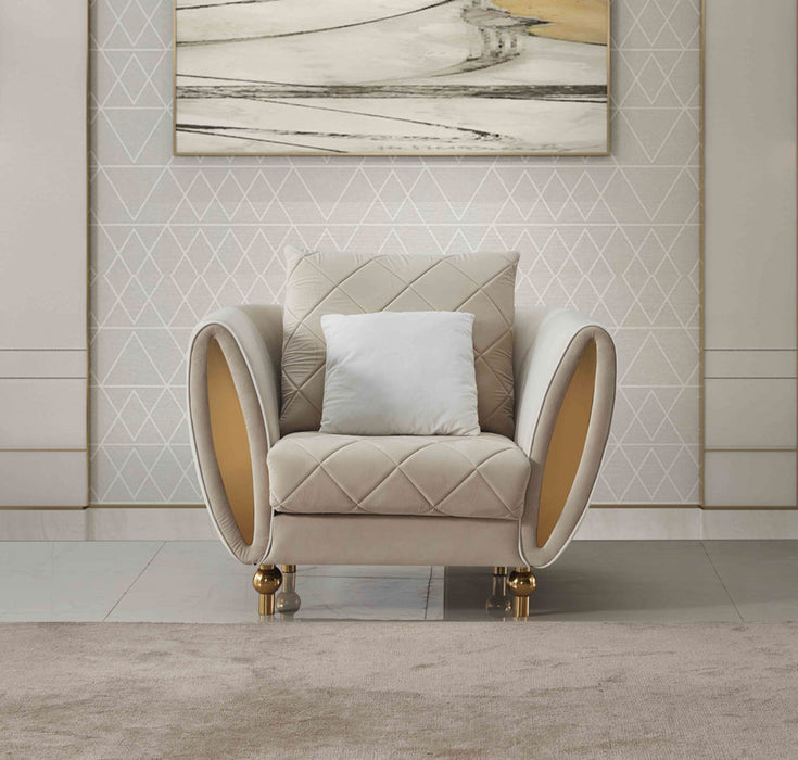 European Furniture - Sipario Vita Modern Beige Chair - EF-22562-C