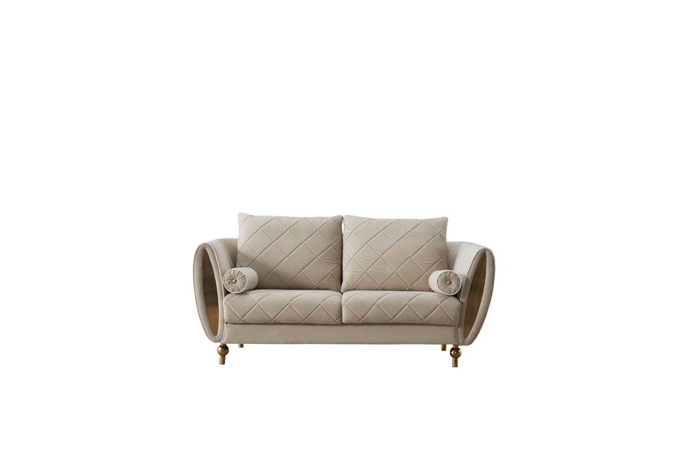 European Furniture - Sipario Vita Modern Beige Loveseat - EF-22562-L