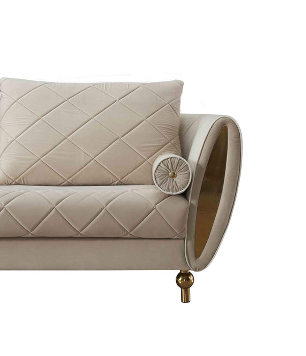European Furniture - Sipario Vita 3 Piece Sofa Set Modern Beige - EF-22562 - GreatFurnitureDeal