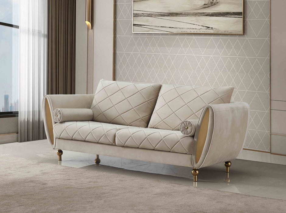 European Furniture - Sipario Vita Modern Beige Sofa - EF-22562-S
