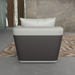 European Furniture - Glamour 3 Piece Sofa Set Grey Chocolate Italian Leather - EF-51618 - GreatFurnitureDeal