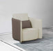 European Furniture - Makassar 3 Piece Sofa Set Beige & Taupe Italian Leather - EF-52550 - GreatFurnitureDeal