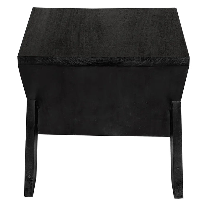 Noir Furniture - Dylan Side Table in Burnt Black - EG-16BB - GreatFurnitureDeal