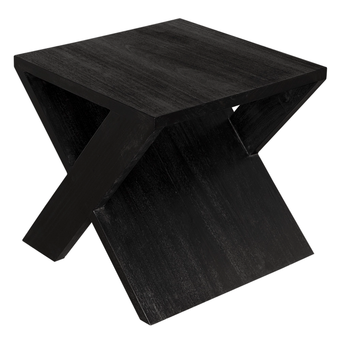 Noir Furniture - Dylan Side Table in Burnt Black - EG-16BB - GreatFurnitureDeal
