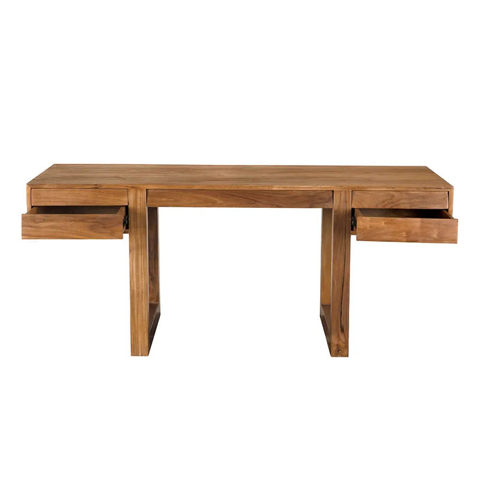 Noir Furniture - Newton Desk in Teak - EG-19T - GreatFurnitureDeal