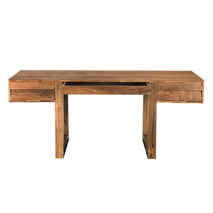 Noir Furniture - Newton Desk in Teak - EG-19T - GreatFurnitureDeal