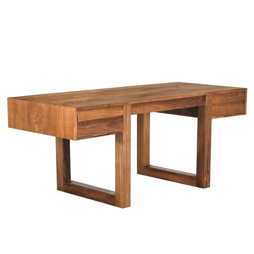 Noir Furniture - Newton Desk in Teak - EG-19T - GreatFurnitureDeal
