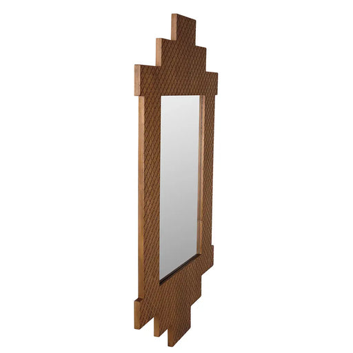Noir Furniture - Ludwig Mirror in Teak - EG-29T - GreatFurnitureDeal