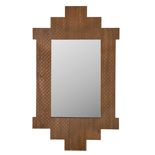Noir Furniture - Ludwig Mirror in Teak - EG-29T - GreatFurnitureDeal
