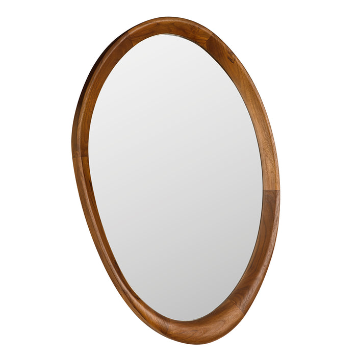 Noir Furniture - Chloe Mirror in Teak - EG-32T - GreatFurnitureDeal