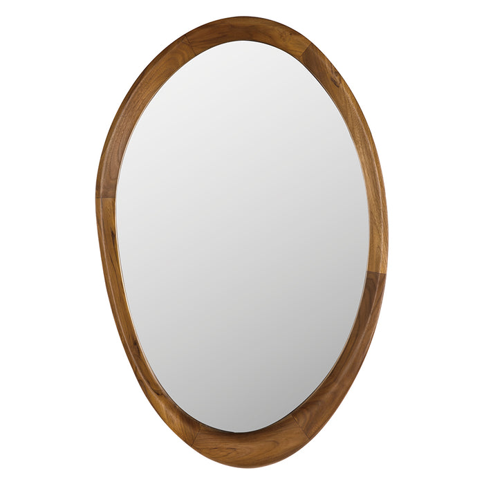 Noir Furniture - Chloe Mirror in Teak - EG-32T - GreatFurnitureDeal