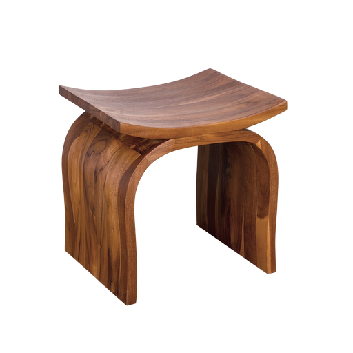 Noir Furniture - Muki Stool in Teak - EG-366T - GreatFurnitureDeal