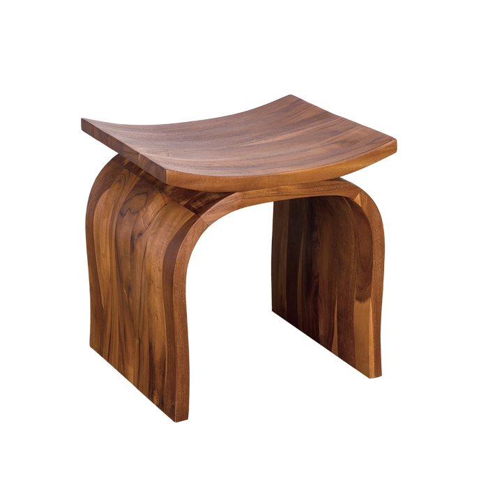 Noir Furniture - Muki Stool in Teak - EG-366T - GreatFurnitureDeal