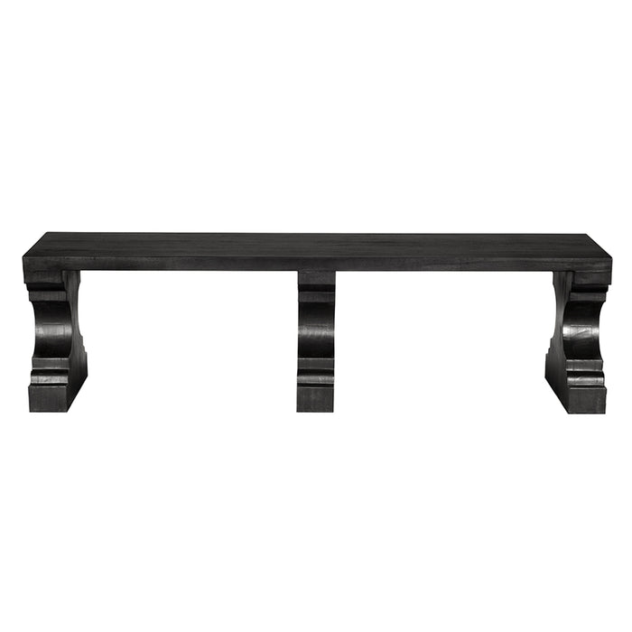 Noir Furniture - Stern Bench in Burnt Black - EG-7BB - GreatFurnitureDeal