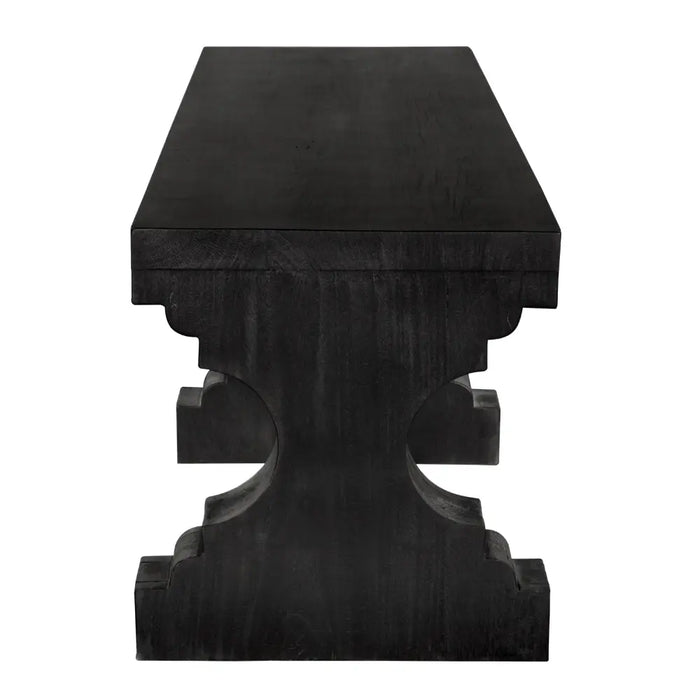 Noir Furniture - Stern Bench in Burnt Black - EG-7BB - GreatFurnitureDeal