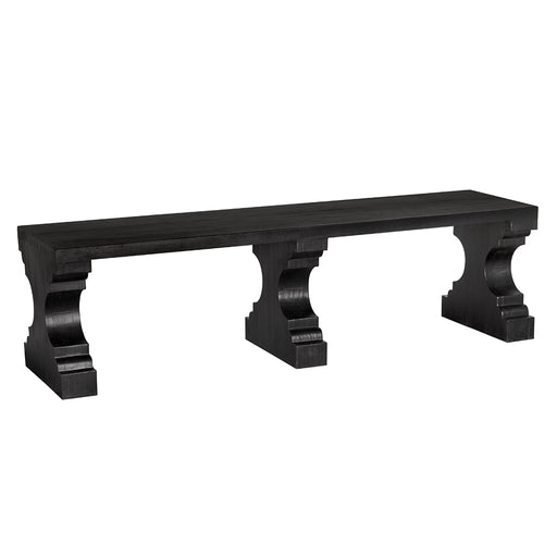 Noir Furniture - Stern Bench in Burnt Black - EG-7BB - GreatFurnitureDeal