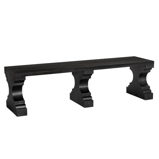 Noir Furniture - Stern Bench in Burnt Black - EG-7BB - GreatFurnitureDeal
