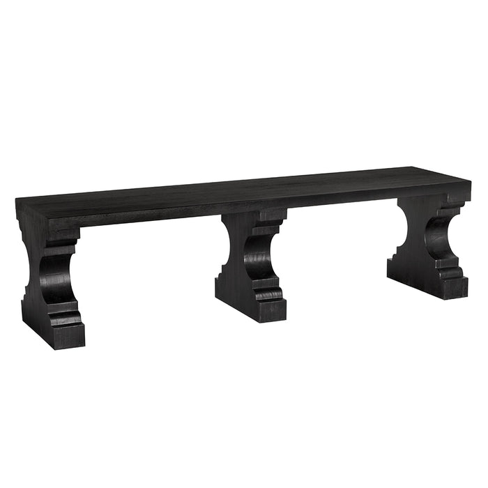 Noir Furniture - Stern Bench in Burnt Black - EG-7BB - GreatFurnitureDeal