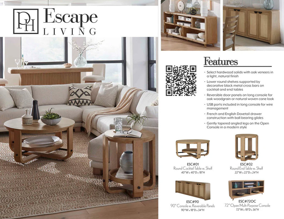Parker House - Escape 3 Piece Occasional Table Set in Glazed Natural Oak - ESC-3PC-01-02 - GreatFurnitureDeal