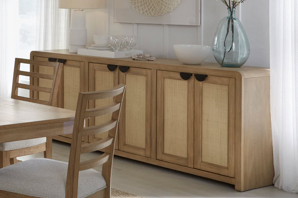 Parker House - Escape 90" Console Table w/ Reversible Panel Doors in Glazed Natural Oak - ESC#90 - GreatFurnitureDeal