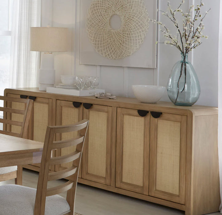Parker House - Escape 90" Console Table w/ Reversible Panel Doors in Glazed Natural Oak - ESC#90 - GreatFurnitureDeal