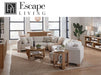 Parker House - Escape 90" Console Table w/ Reversible Panel Doors in Glazed Natural Oak - ESC#90 - GreatFurnitureDeal