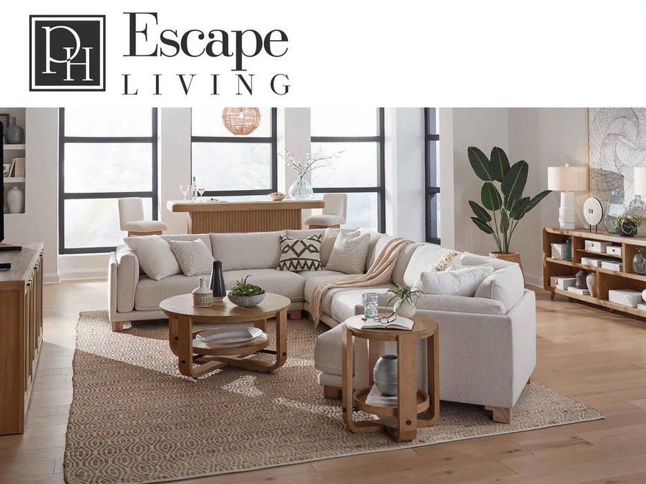 Parker House - Escape 90" Console Table w/ Reversible Panel Doors in Glazed Natural Oak - ESC#90 - GreatFurnitureDeal
