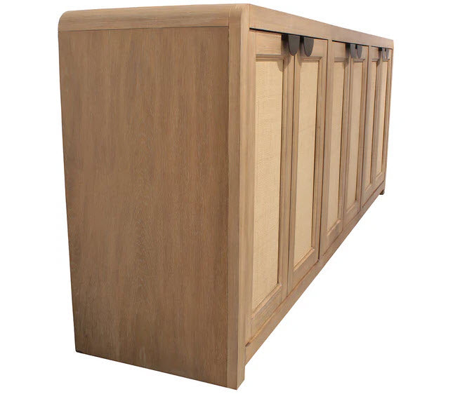 Parker House - Escape 90" Console Table w/ Reversible Panel Doors in Glazed Natural Oak - ESC#90 - GreatFurnitureDeal