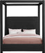 Meridian Furniture - Eden Black Boucle Fabric Upholstered King Bed (3 Boxes) - EdenBlack-K - GreatFurnitureDeal