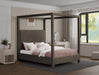 Meridian Furniture - Eden Brown Boucle Fabric Upholstered King Bed (3 Boxes) - EdenBrown-K - GreatFurnitureDeal