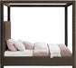 Meridian Furniture - Eden Brown Boucle Fabric Upholstered King Bed (3 Boxes) - EdenBrown-K - GreatFurnitureDeal