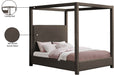 Meridian Furniture - Eden Brown Boucle Fabric Upholstered King Bed (3 Boxes) - EdenBrown-K - GreatFurnitureDeal