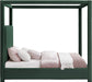 Meridian Furniture - Eden Green Boucle Fabric Upholstered King Bed (3 Boxes) - EdenGreen-K - GreatFurnitureDeal