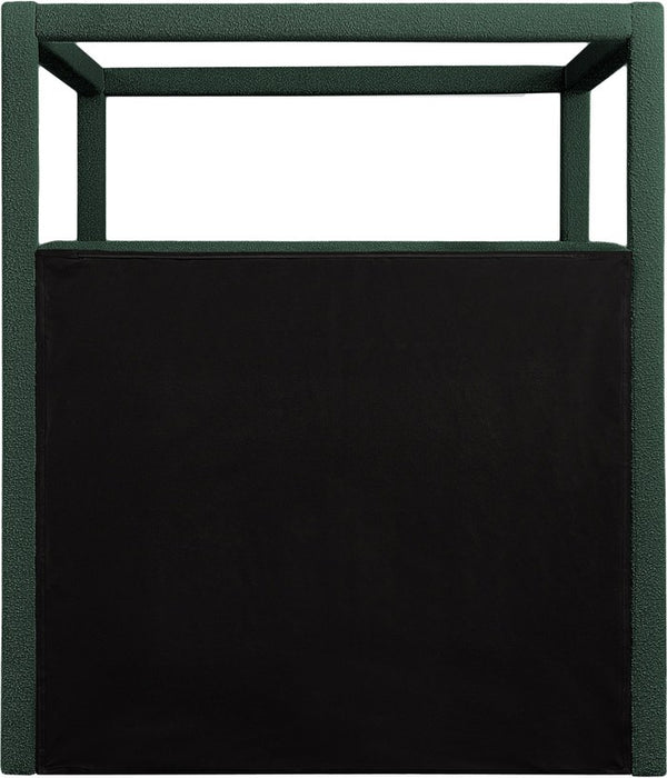 Meridian Furniture - Eden Green Boucle Fabric Upholstered King Bed (3 Boxes) - EdenGreen-K - GreatFurnitureDeal