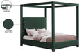 Meridian Furniture - Eden Green Boucle Fabric Upholstered King Bed (3 Boxes) - EdenGreen-K - GreatFurnitureDeal