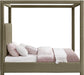 Meridian Furniture - Eden Olive Boucle Fabric Upholstered King Bed (3 Boxes) - EdenOlive-K - GreatFurnitureDeal