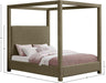 Meridian Furniture - Eden Olive Boucle Fabric Upholstered King Bed (3 Boxes) - EdenOlive-K - GreatFurnitureDeal