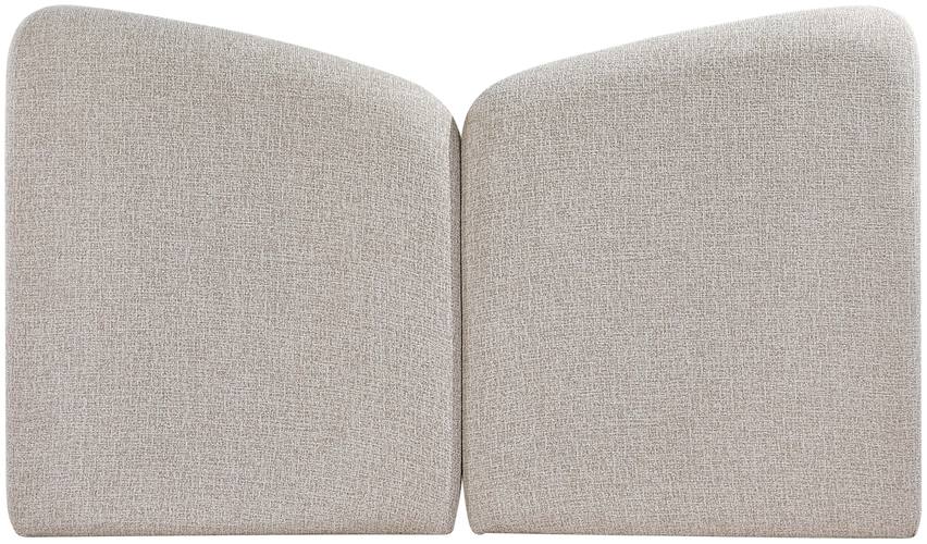 Meridian Furniture - Elowen Beige Chenille Fabric Upholstered Queen Bed - ElowenBeige-Q - GreatFurnitureDeal
