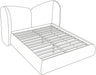 Meridian Furniture - Elowen Beige Chenille Fabric Upholstered Queen Bed - ElowenBeige-Q - GreatFurnitureDeal