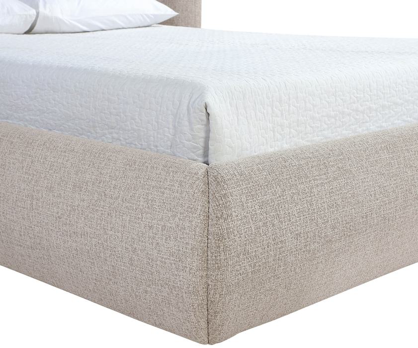 Meridian Furniture - Elowen Beige Chenille Fabric Upholstered Queen Bed - ElowenBeige-Q - GreatFurnitureDeal