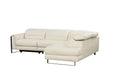 ESF Furniture - Eminence Sectional Sofa w/ Recliner in White - EMINENCE-SEC-WHITE - GreatFurnitureDeal