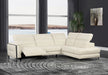 ESF Furniture - Eminence Sectional Sofa w/ Recliner in White - EMINENCE-SEC-WHITE - GreatFurnitureDeal