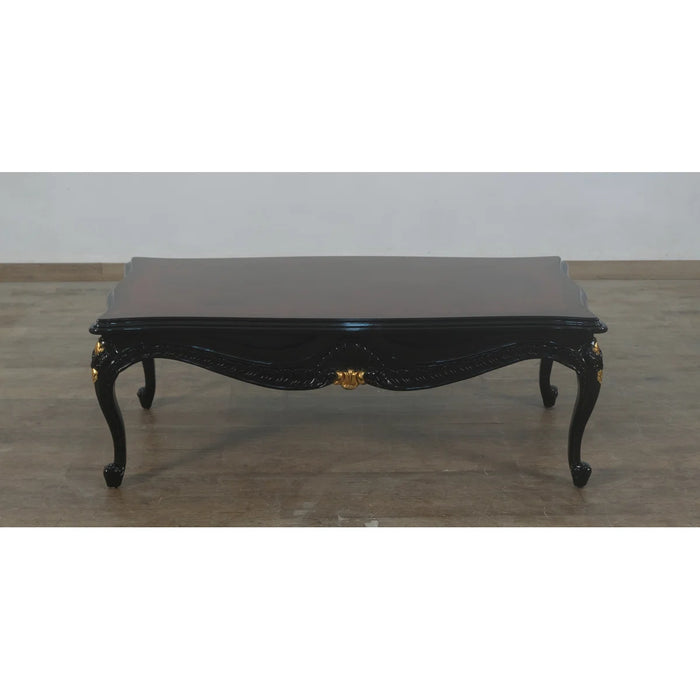 European Furniture - Emperador Coffee Table - Black and Gold - 42037-CT - GreatFurnitureDeal