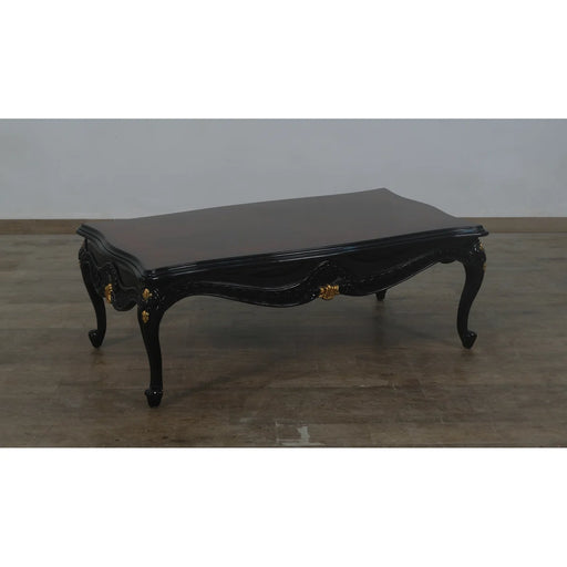 European Furniture - Emperador Coffee Table - Black and Gold - 42037-CT - GreatFurnitureDeal