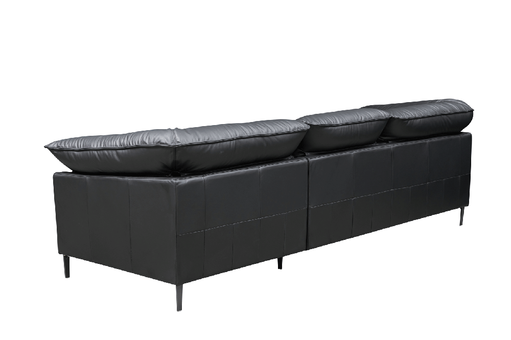 ESF Furniture - F011 Living Room Set in Black - F011-SC-BLK - GreatFurnitureDeal